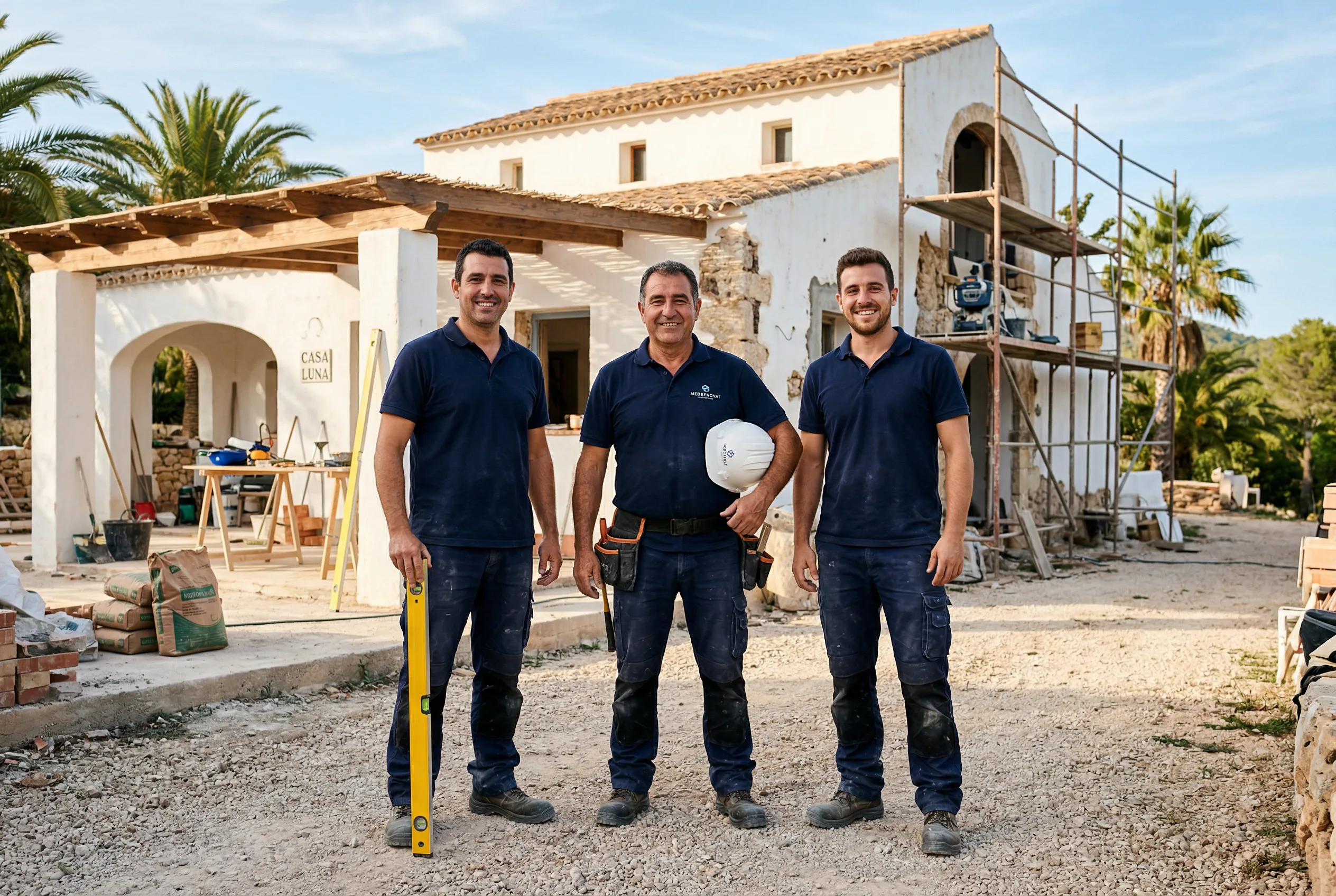Andrei Build renovation team on site at a Spanish villa project
